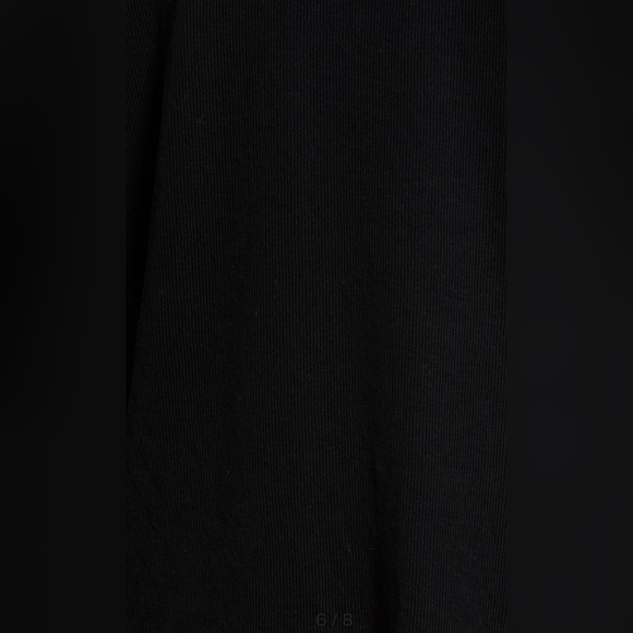 Vince Slim Fit Waffle Knit Long Sleeve T-Shirt Black - Picture 7 of 16